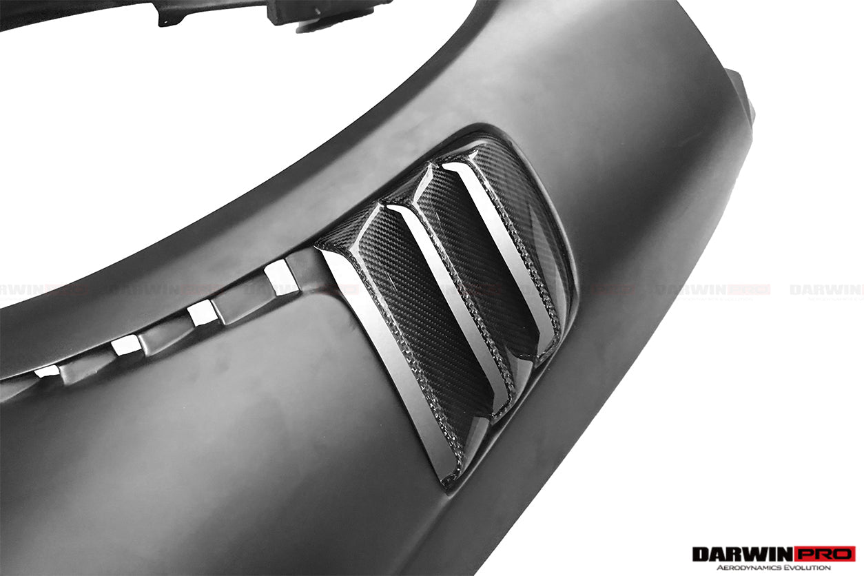 2013 - 2019 Porsche 911 991 Turbo S GT2RS Style Partial Carbon Fiber Front Bumper and Fender